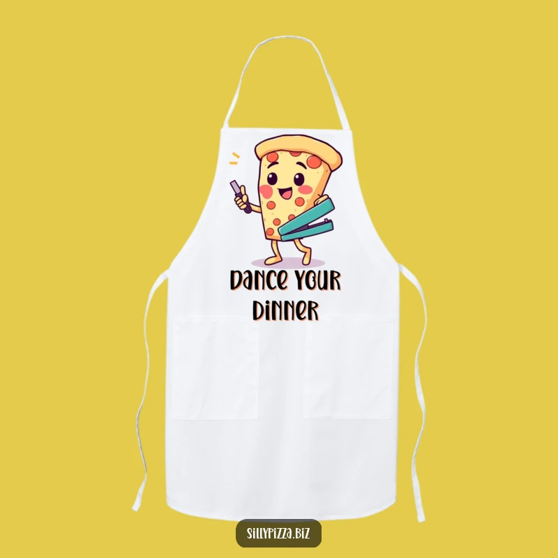 Fun Pizza Dance Apron, Hilarious Office Stapler Kitchen Wear