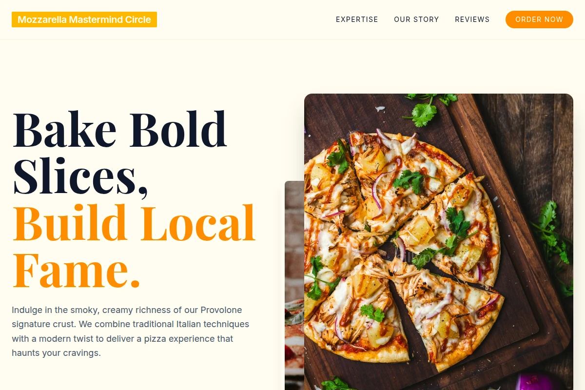 Provolone Pizza