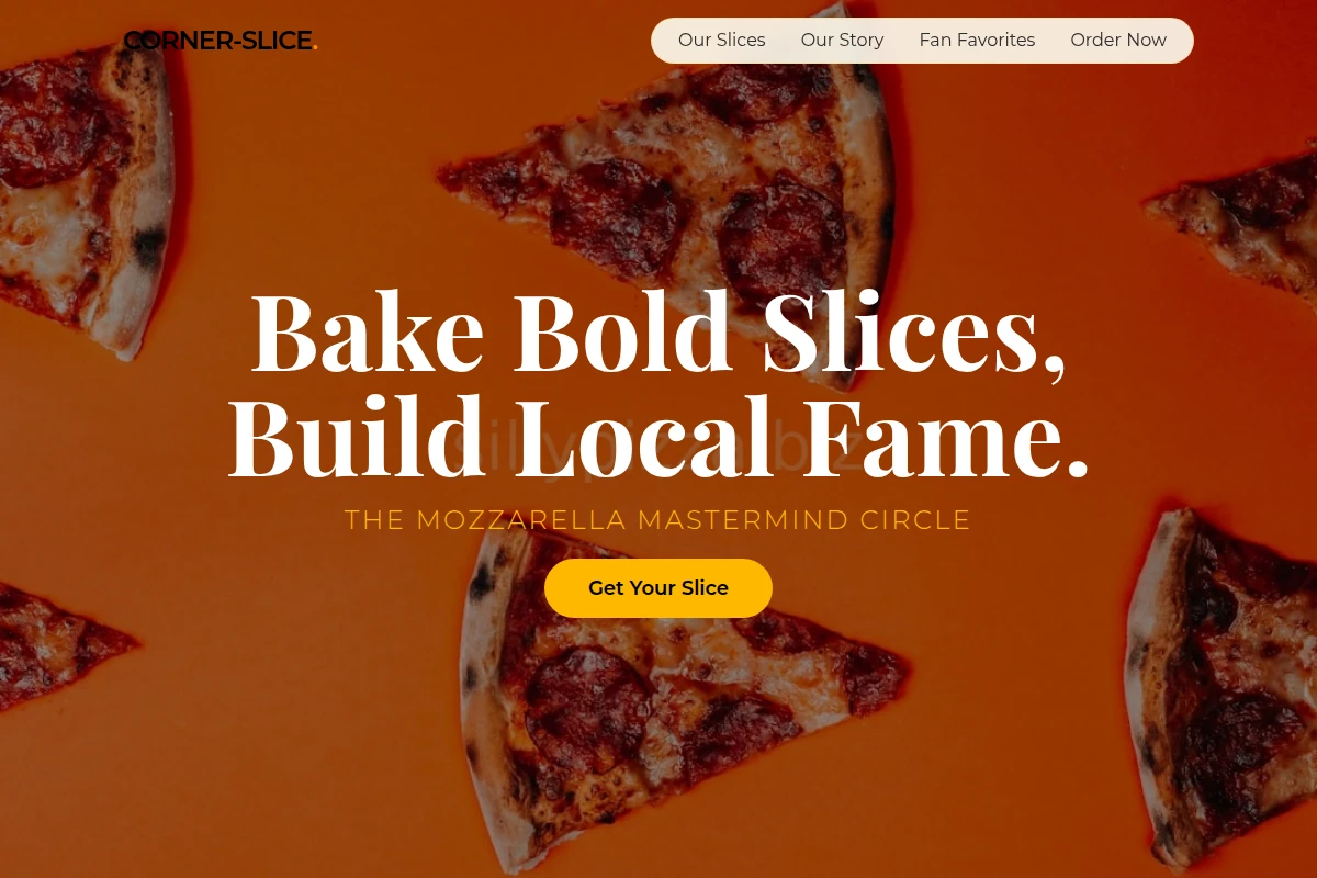 Corner-Slice Pizza
