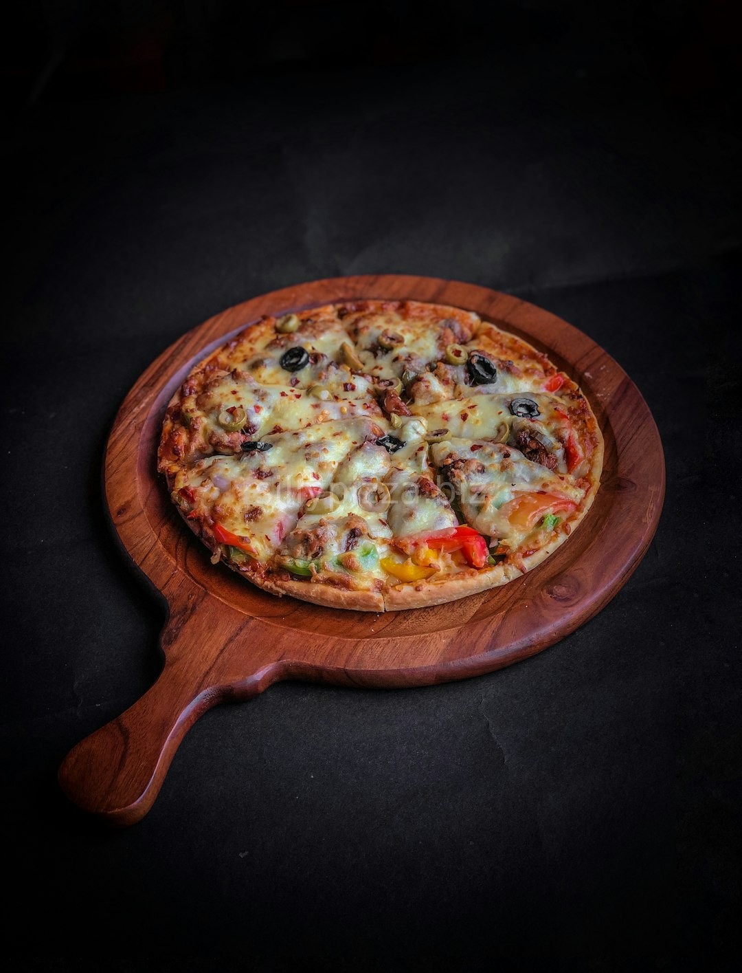 Hand-tossed dough