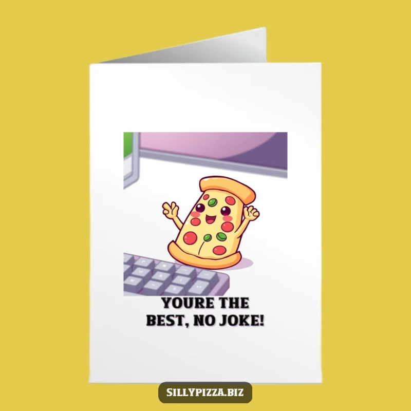 Free Printable Thank You Card: Pizza Coder's Gratitude, Hilarious Downloadable Gift
