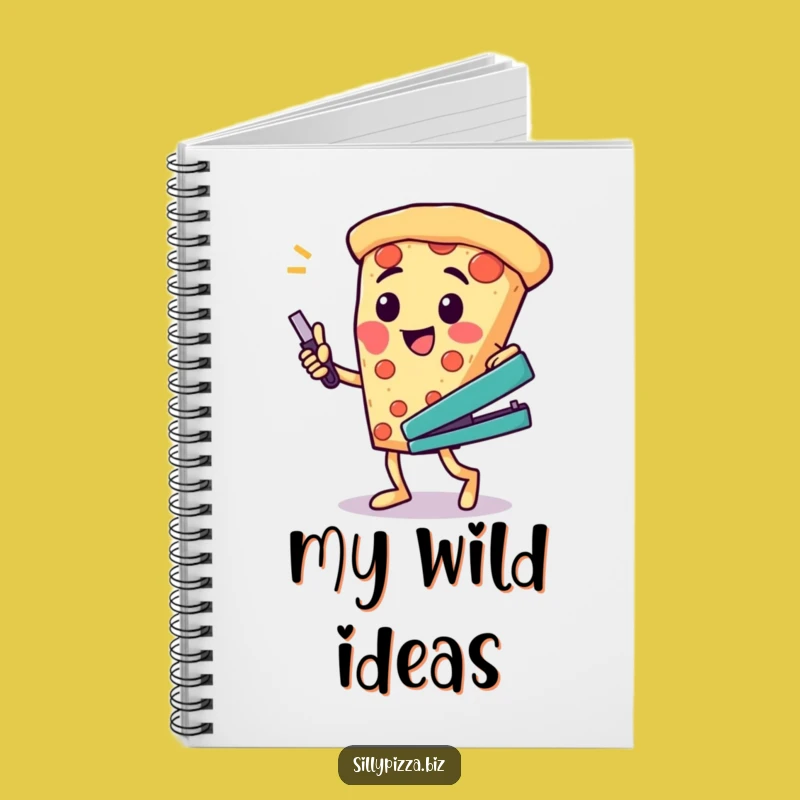 Dancing Pizza Funny Notebook, Journal for Office Fun Lovers